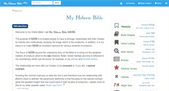 Desktop Screenshot of myhebrewbible.com